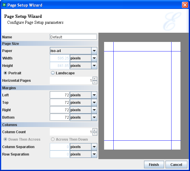 Page Setup