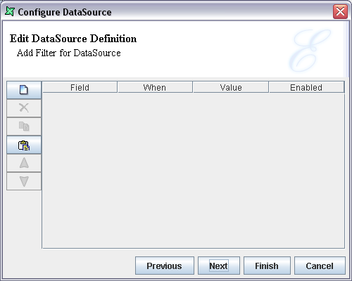 Add Filter For DataSource
