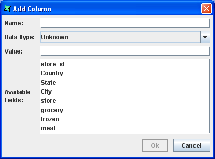 Add Column Dialog