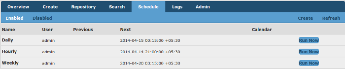 Schedule Option