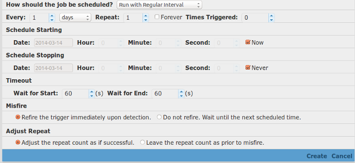 Regular Interval Schedule