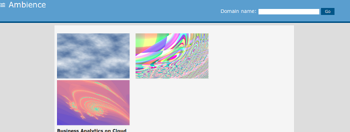 Elixir Ambience Main Page