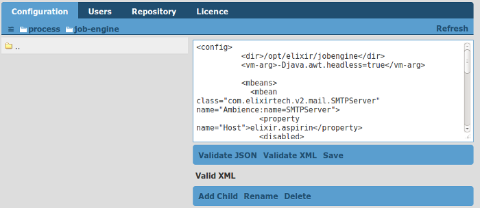 Job Engine Configuration