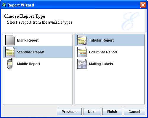 Standard Reports