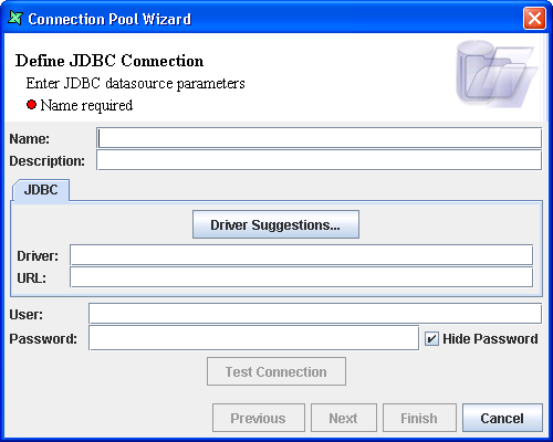 Connection Pool Wizard