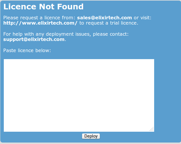 Licence Page
