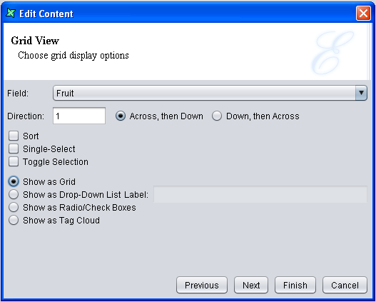 Add Content Wizard