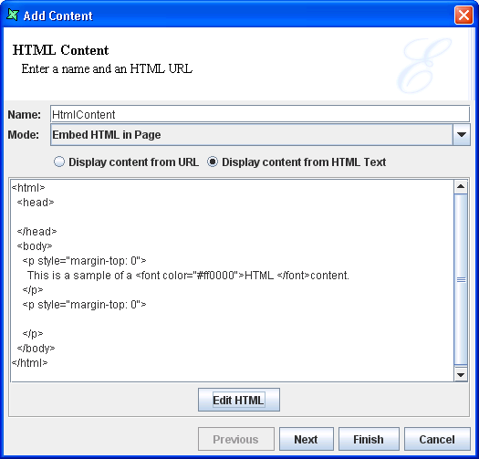 Completed HTML codes