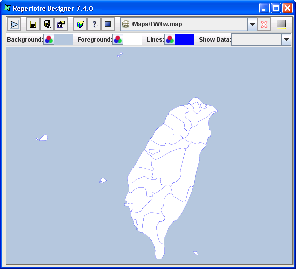 Display default .map file