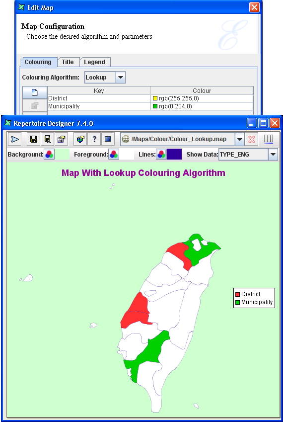 Colouring Algorithm - Lookup