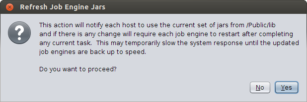 Refresh Job Engine Jars