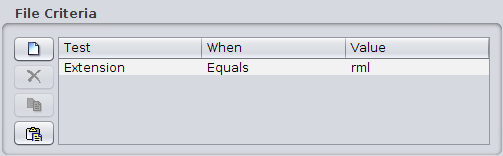 File Criteria