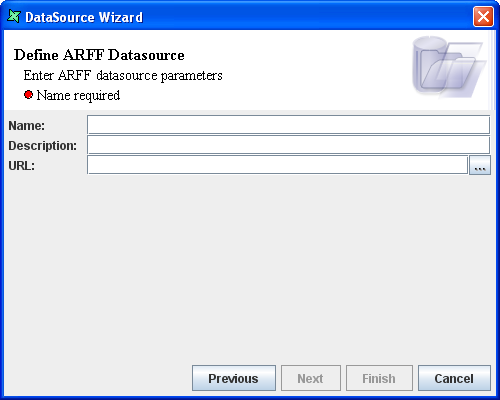 ARFF DataSource Wizard