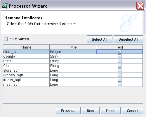 Remove Duplicates Processor