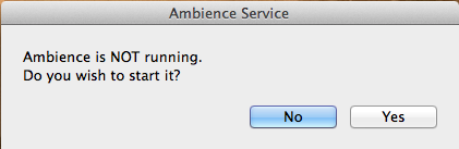 Start the Ambience Service