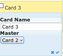 Set Card 2 as Master for Card 3