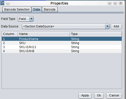 Barcode Control Source