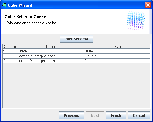 Infer Schema Screen