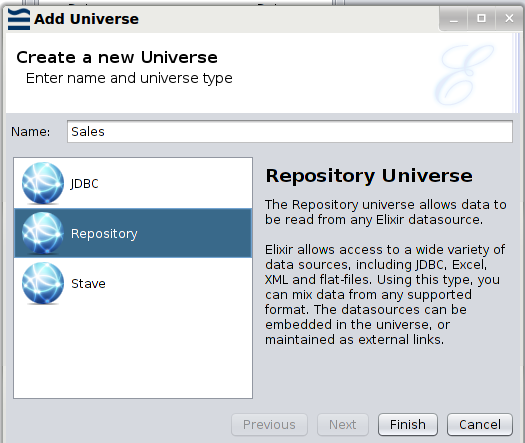 Adding a Repository Universe