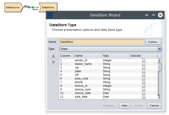 Add a Datastore for Binning